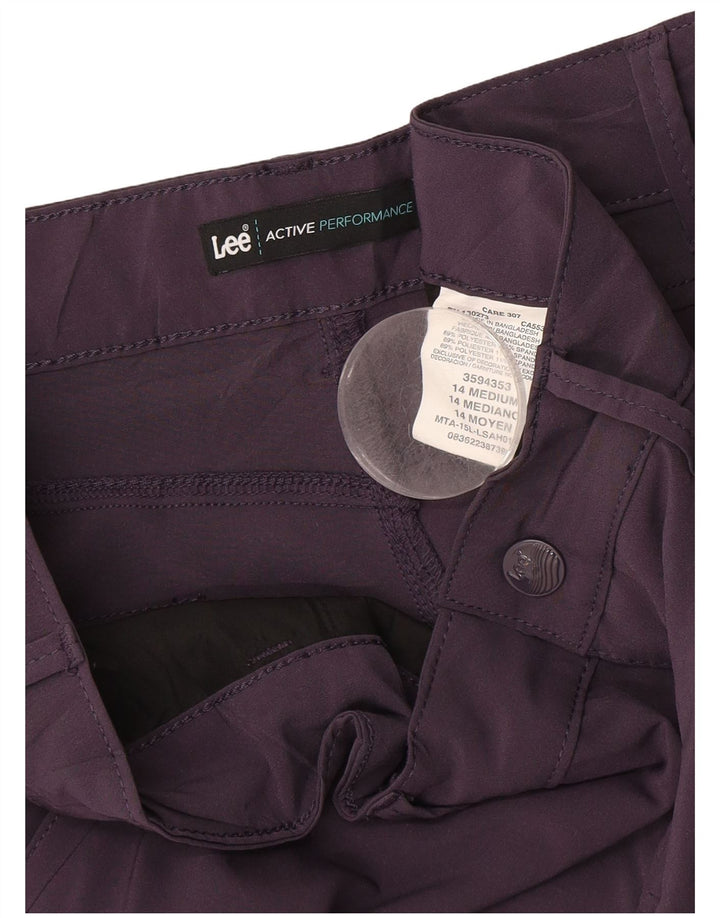 Damskie spodenki cargo LEE US 14 XL W36 Fioletowy poliester