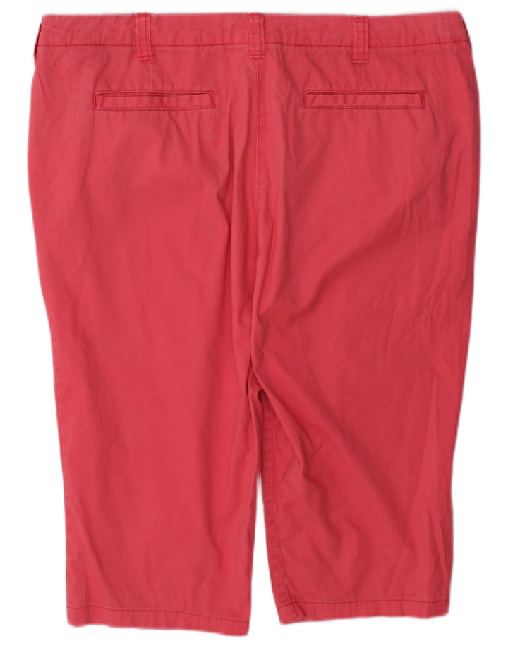 Marks & Spencer Damskie Bermudy UK 16 Duże W34 Różowe Bawełniane
