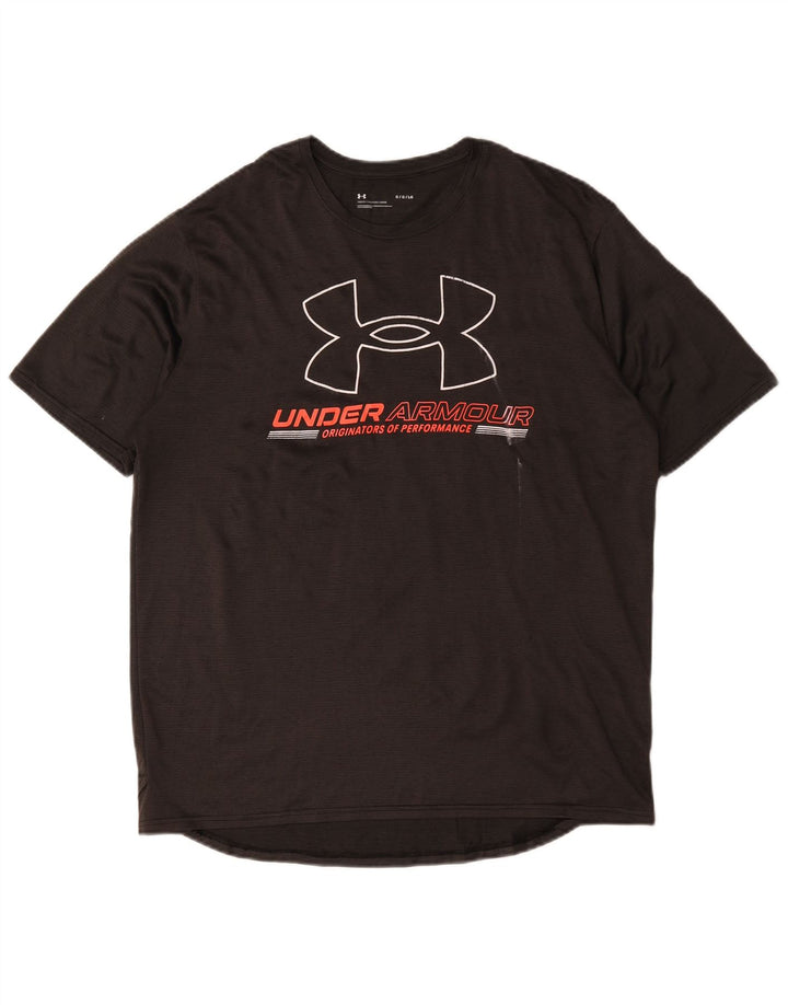 Męski T-shirt z grafiką Under Armour, duży, czarny