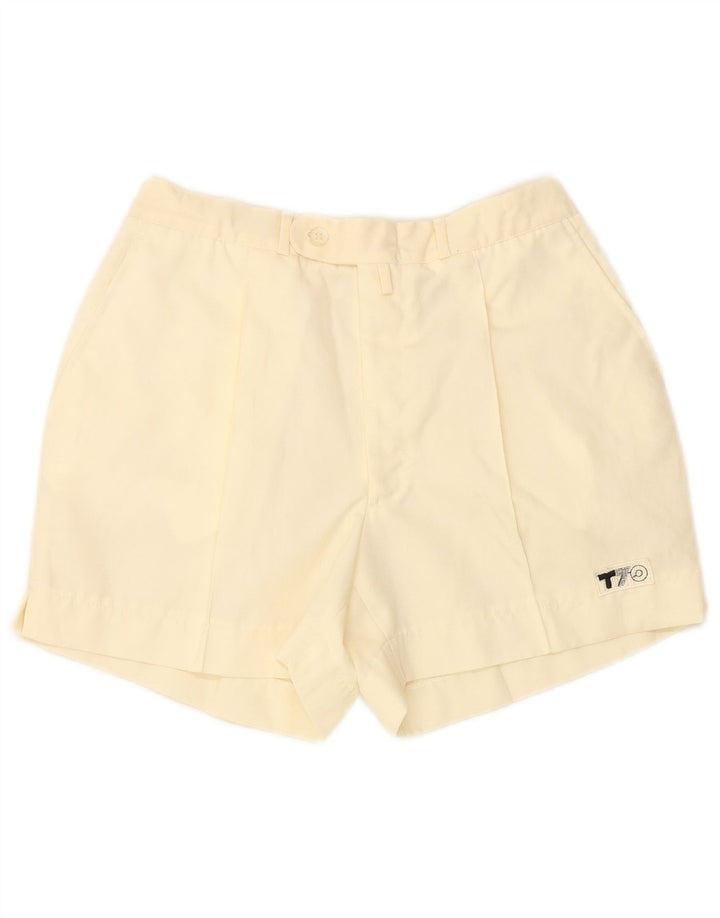 Damskie spodenki chino VINTAGE W26 małe w kolorze złamanej bieli