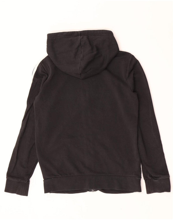 Damski sweter z kapturem i zamkiem błyskawicznym Adidas UK 12/14 Średni czarny bawełniany