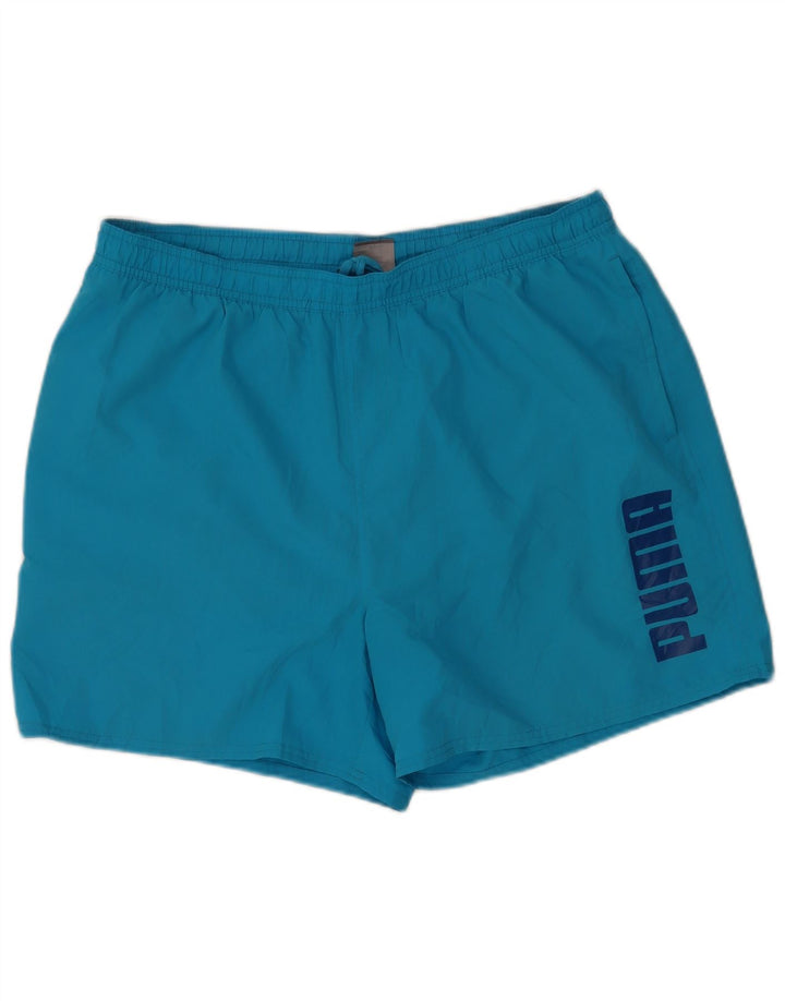 Męskie spodenki kąpielowe Puma Graphic XL w kolorze niebieskim