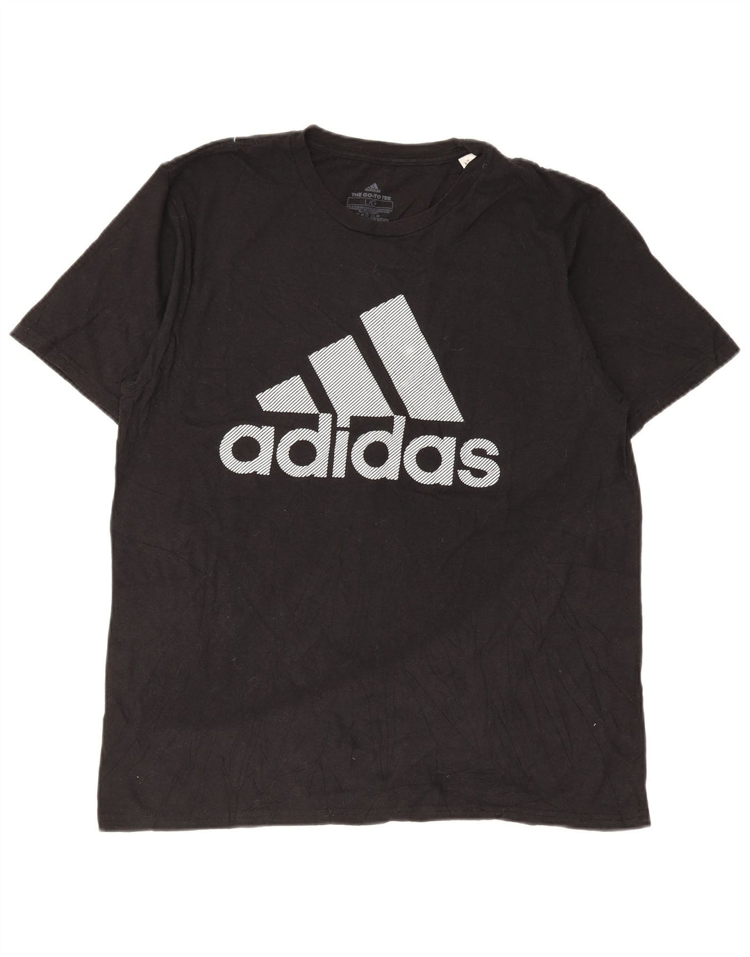 Męska koszulka z grafiką Adidas, duża, czarna