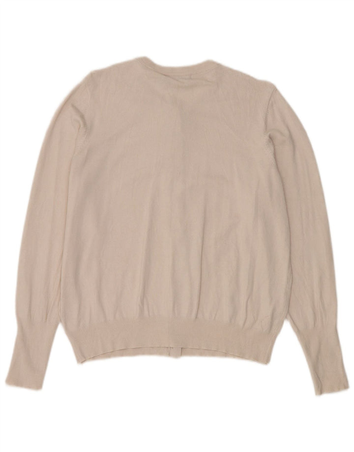 Sweter damski Marks & Spencer UK 16, duży, beżowy, wiskoza