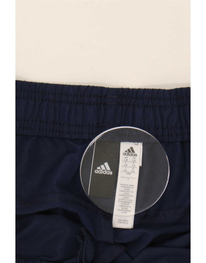 Męskie spodnie dresowe Adidas z grafiką, duże, granatowe, z poliestru