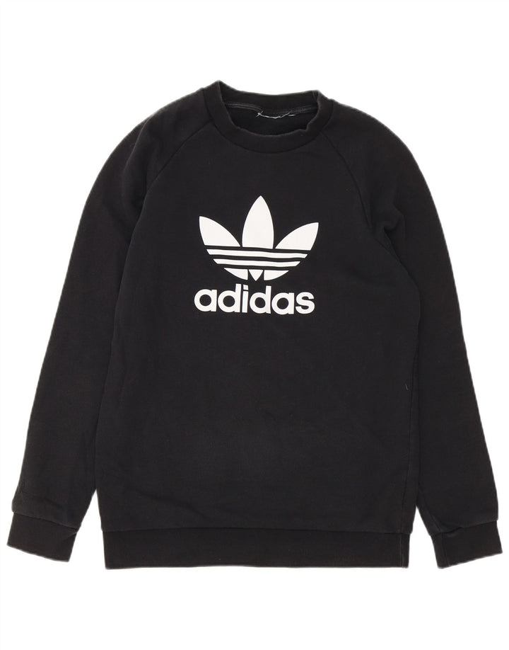 Męska bluza Adidas z grafiką, mała czarna