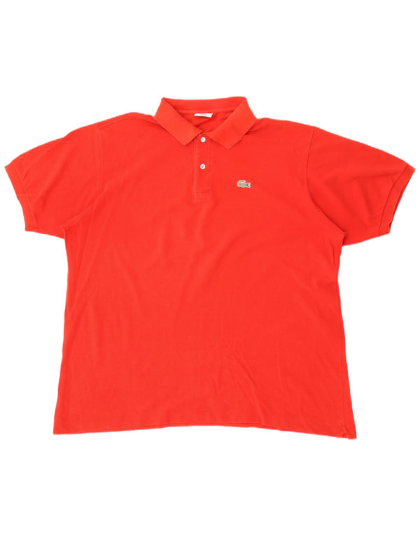 Męska koszulka polo Lacoste, rozmiar 7, 2XL, czerwona, bawełniana