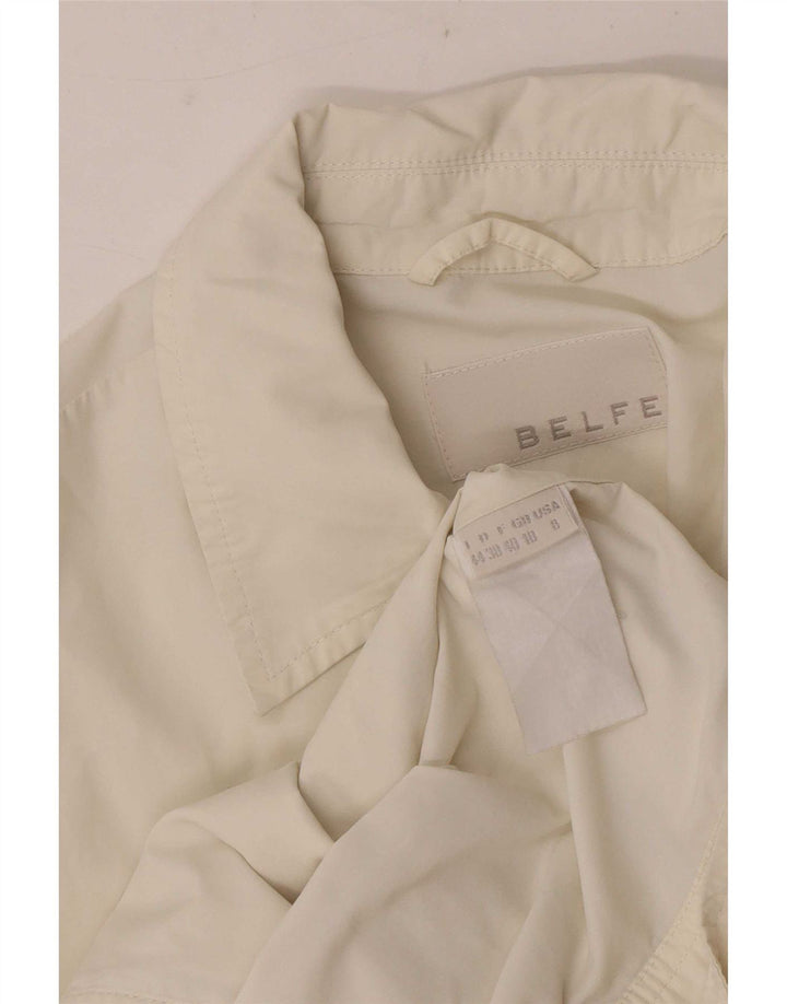 Koszula z krótkim rękawem Belfe & damska UK 10 Small White