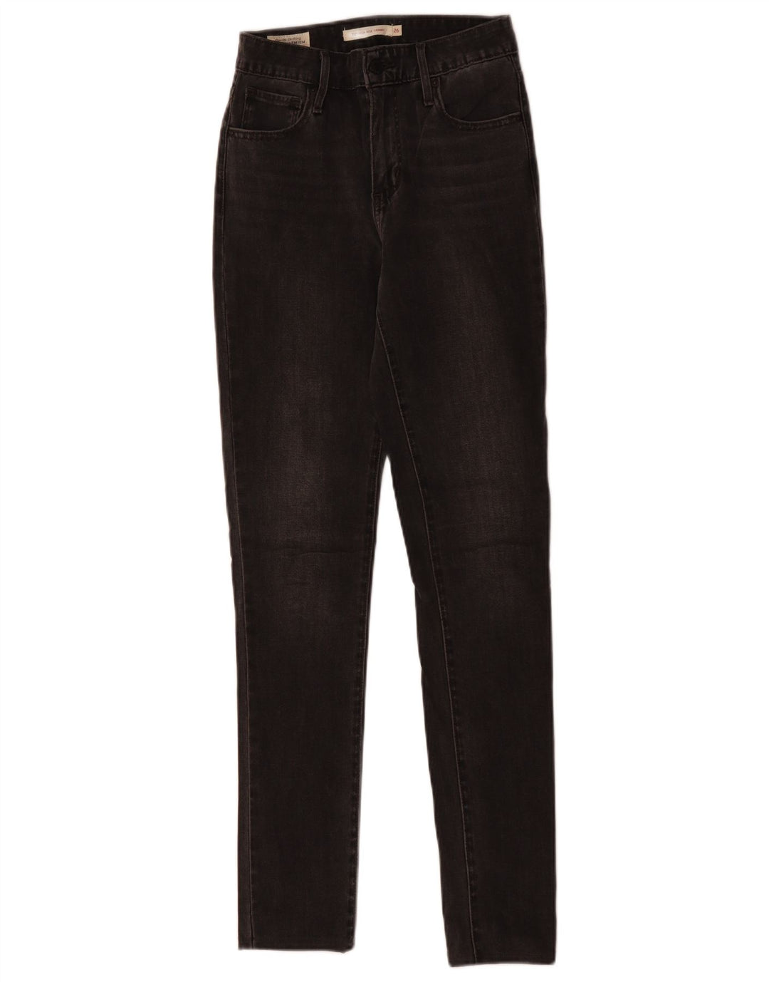 Damskie jeansy LEVI'S 721 z wysokim stanem W26 L30 Szara bawełna