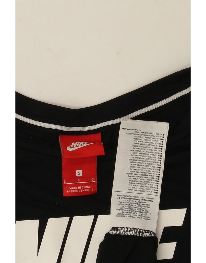 NIKE Womens Graphic T-Shirt Top UK 10 Small Black Polyester Vintage Nike and Second-Hand Nike from Messina Hembry 