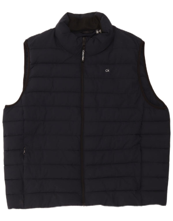Męska wyściełana kamizelka Calvin Klein UK 44 2XL Granatowy poliester