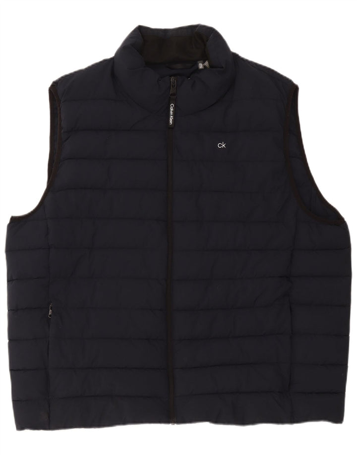 Męska wyściełana kamizelka Calvin Klein UK 44 2XL Granatowy poliester