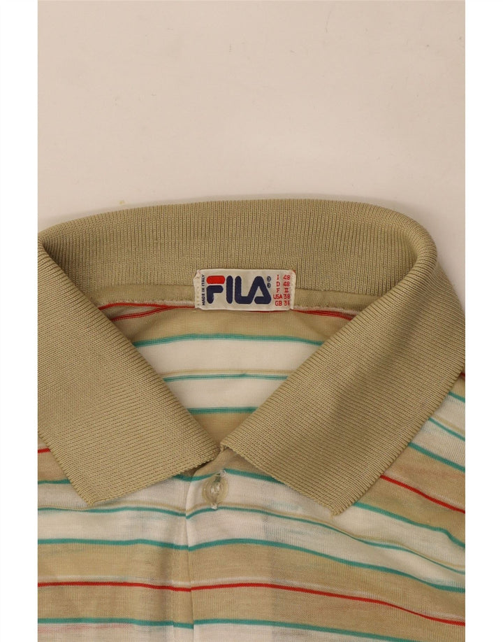 Męska koszulka polo Fila UK 36 w małe wielokolorowe paski