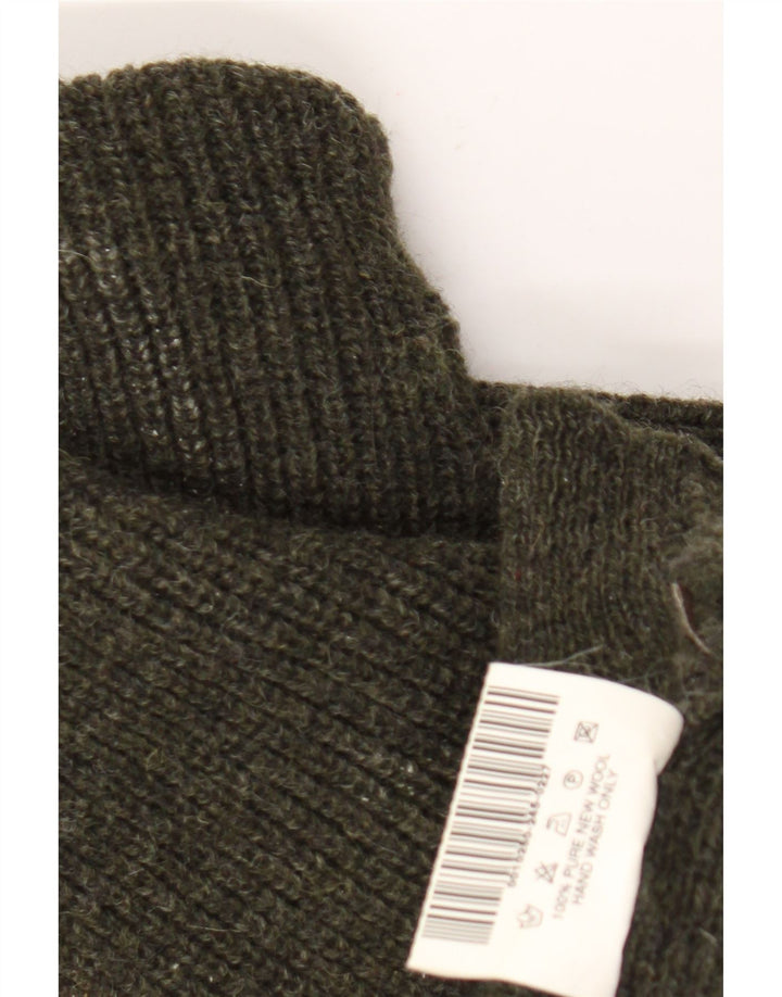 Męski sweter z zamkiem błyskawicznym Barbour XL Khaki, nowa wełna