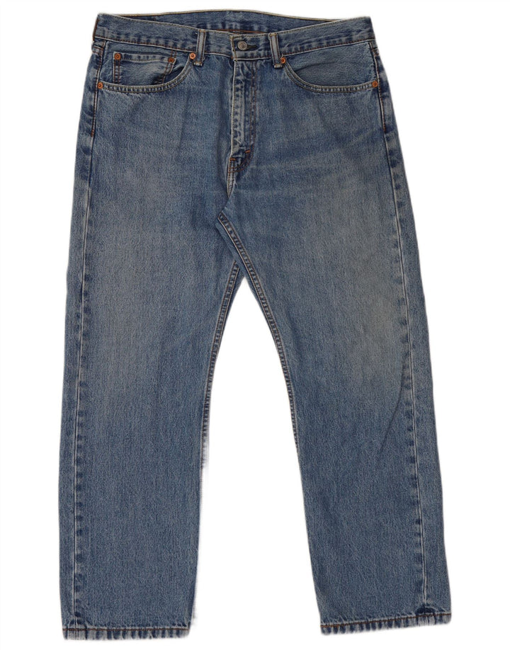 Męskie jeansy Levi's 505 Straight W36 L29 Niebieskie bawełniane