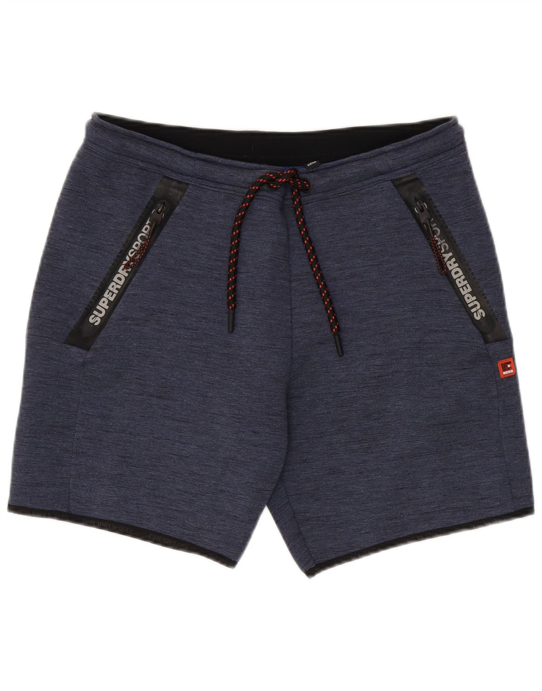 Męskie spodenki sportowe Superdry, duże, granatowe, z poliestru