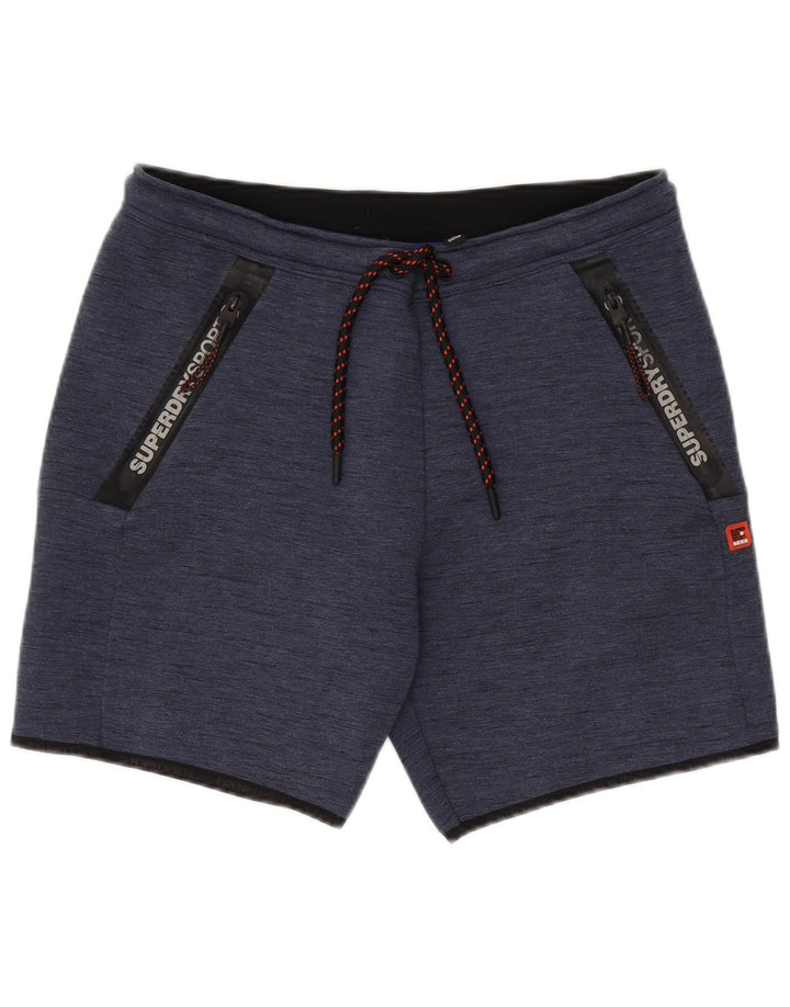 Męskie spodenki sportowe Superdry, duże, granatowe, z poliestru