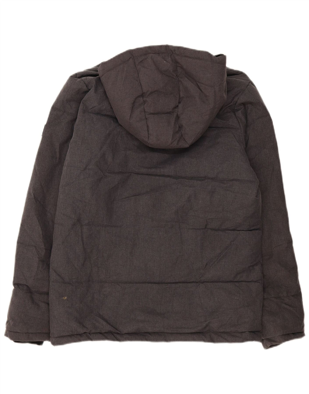 Wyściełana kurtka chłopięca Jack & Jones z kapturem, 15-16 lat, szara, nakrapiana