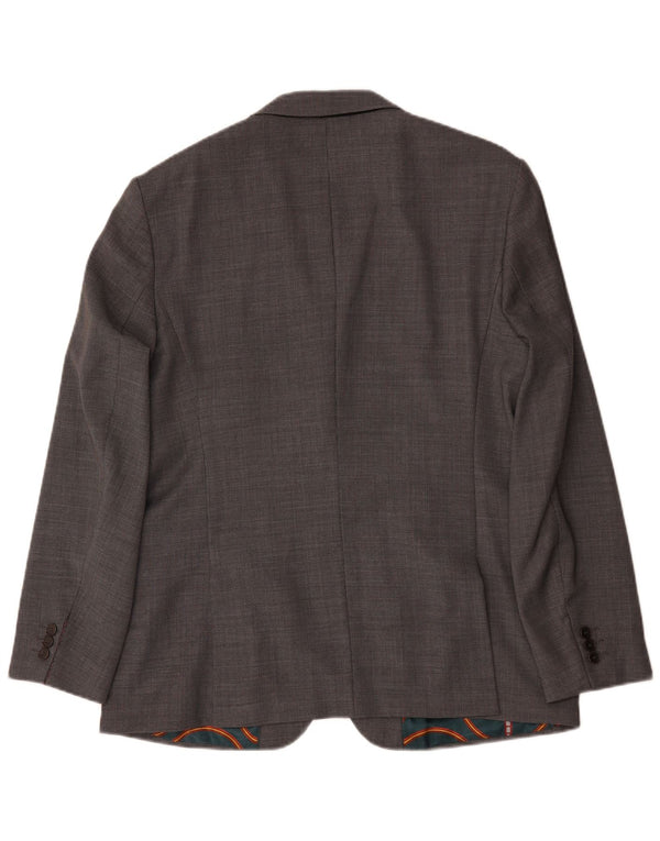 Męska marynarka Ted Baker, zapinana na 2 guziki, o regularnym kroju, UK 44, 2XL, szara wełna