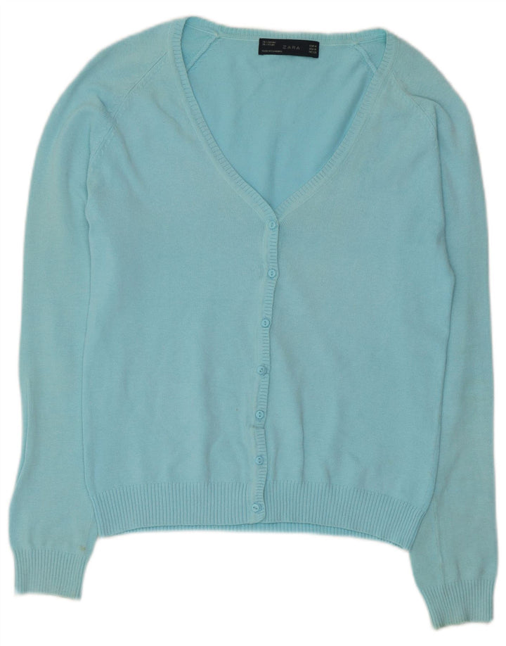 Sweter damski Zara, UK 12, średni niebieski, bawełniany