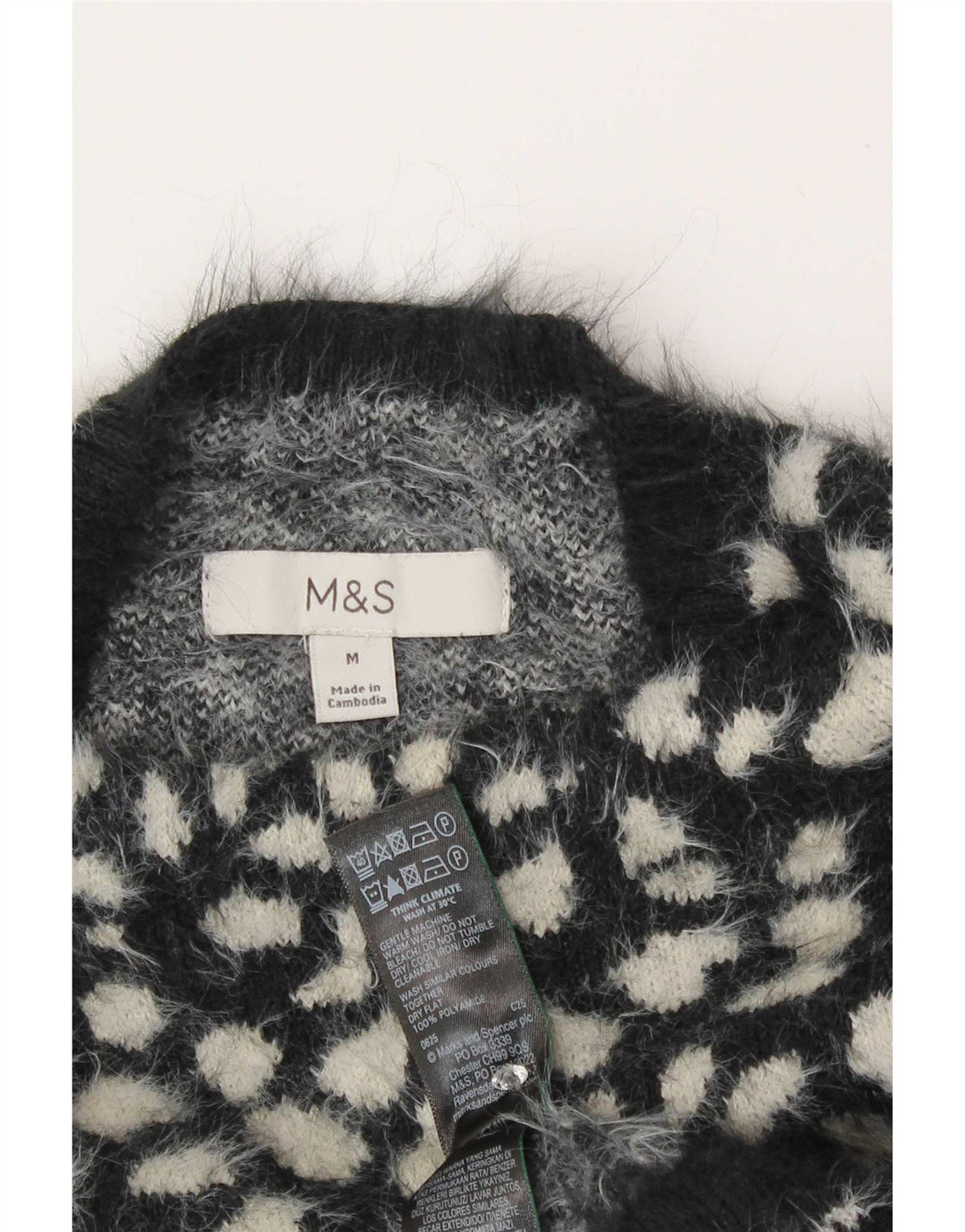 Marks & Spencer Damski sweter z golfem UK 14, średni czarny