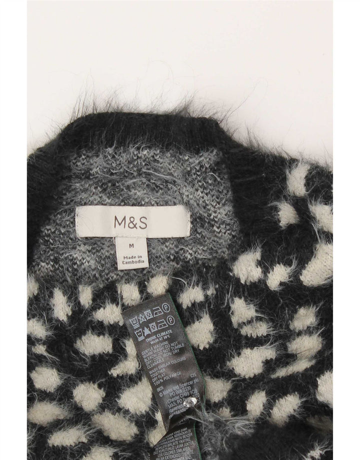 Marks & Spencer Damski sweter z golfem UK 14, średni czarny