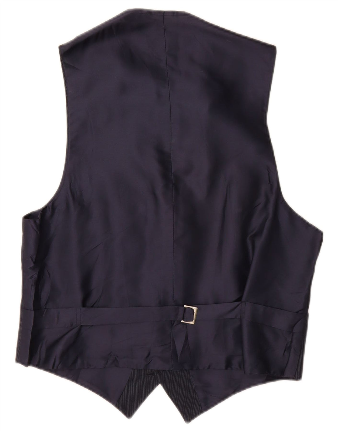 Vintage męska kamizelka w małe granatowe prążki