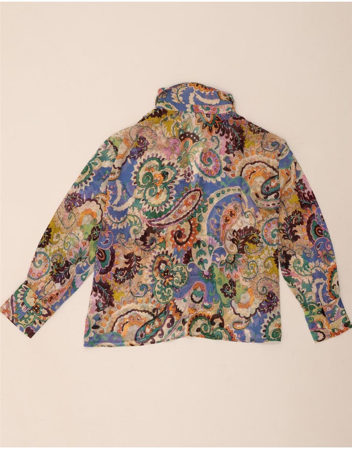 Damska bluzka koszulowa oversize Zara UK 14, średnia, wielokolorowa paisley