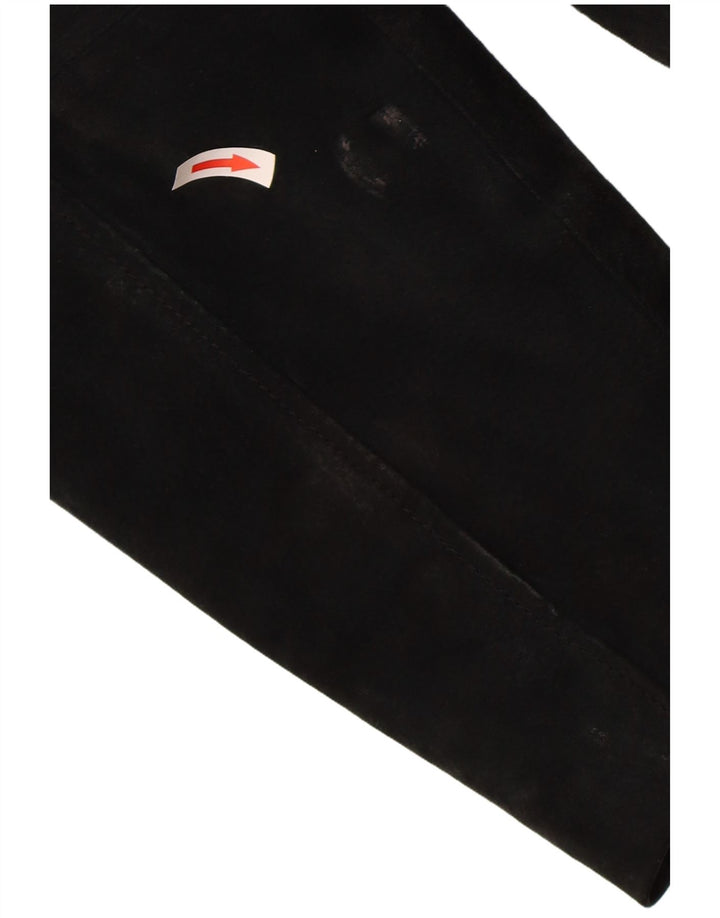 Zamszowy płaszcz wiatrówka męska Ben Sherman UK 38, średnia czarna skóra