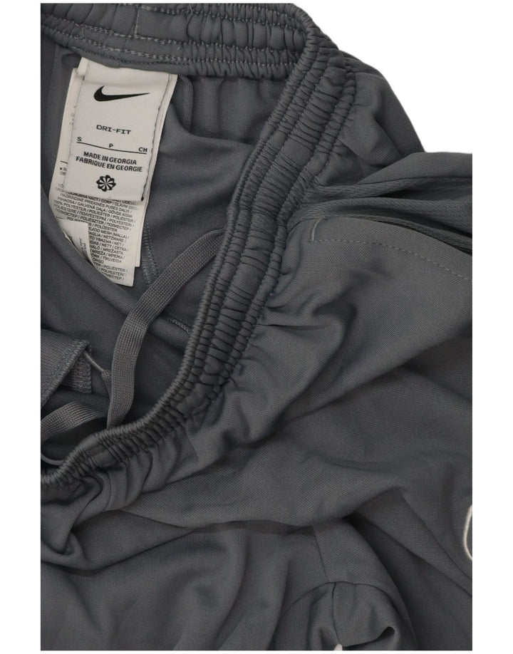 Męskie spodnie dresowe Nike Dri Fit, małe, szare, poliestrowe