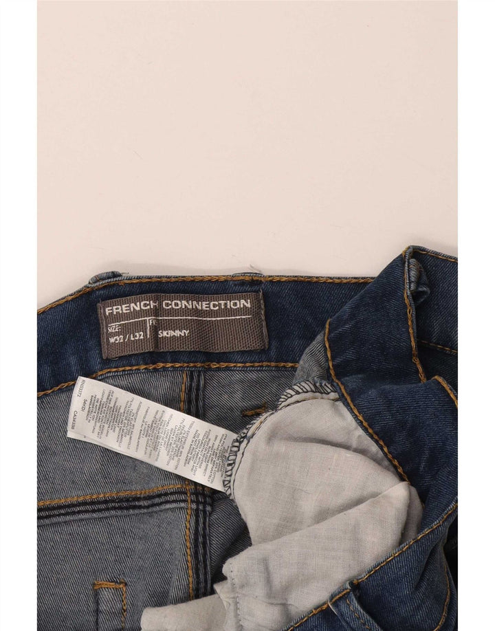 Męskie spodenki jeansowe French Connection W32 Średnioniebieskie, bawełniane