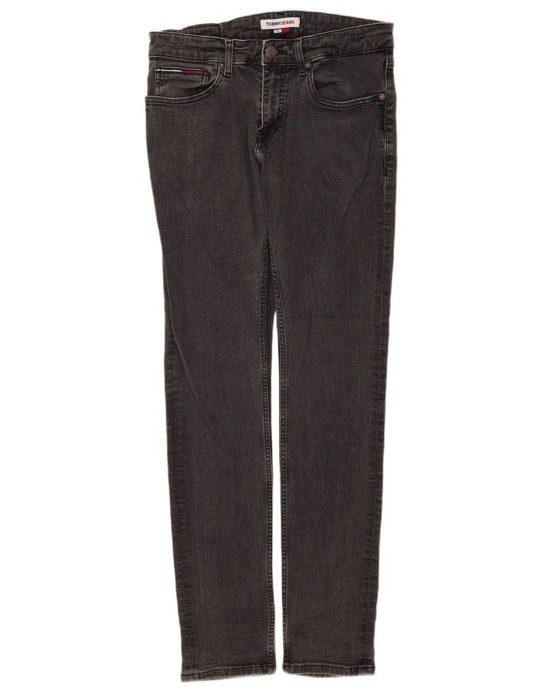 Damskie jeansy Slim Tommy Hilfiger W32 L34 Czarna bawełna