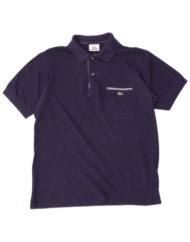 Męska koszulka polo Lacoste, rozmiar 3, mała, granatowa, bawełniana