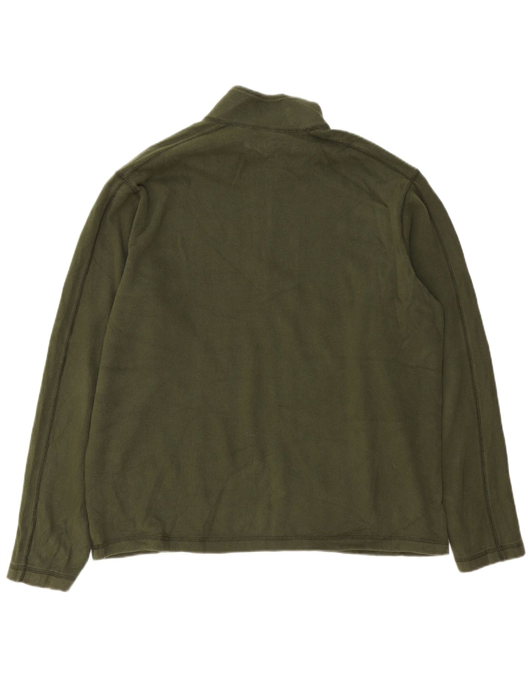 Męski sweter z zamkiem błyskawicznym Eddie Bauer, duży, zielony, bawełniany
