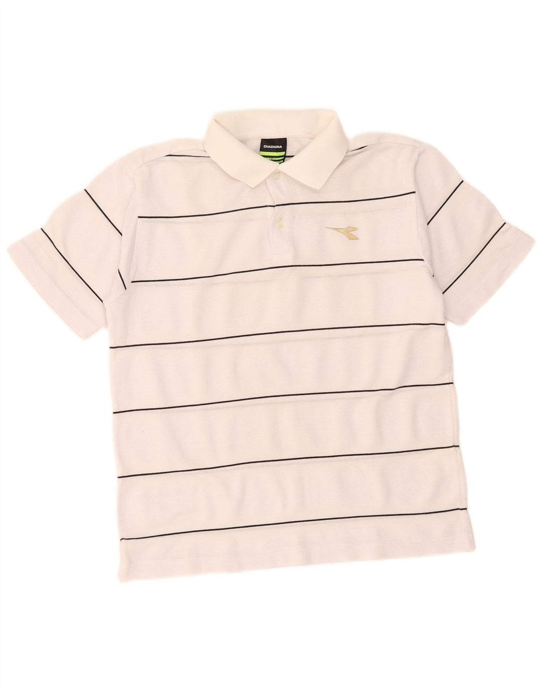 Męska koszulka polo Diadora w małe białe paski