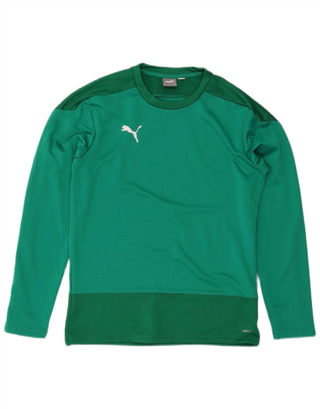 Męska koszulka Puma z długim rękawem, średnia zieleń