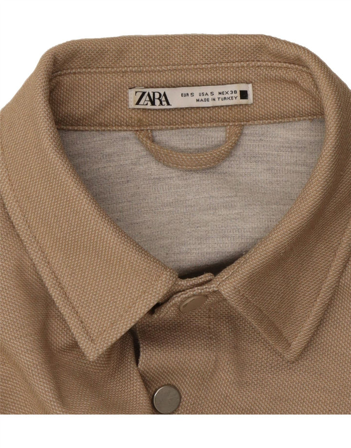 ZARA Mens Shirt Small Beige Vintage Zara and Second-Hand Zara from Messina Hembry 
