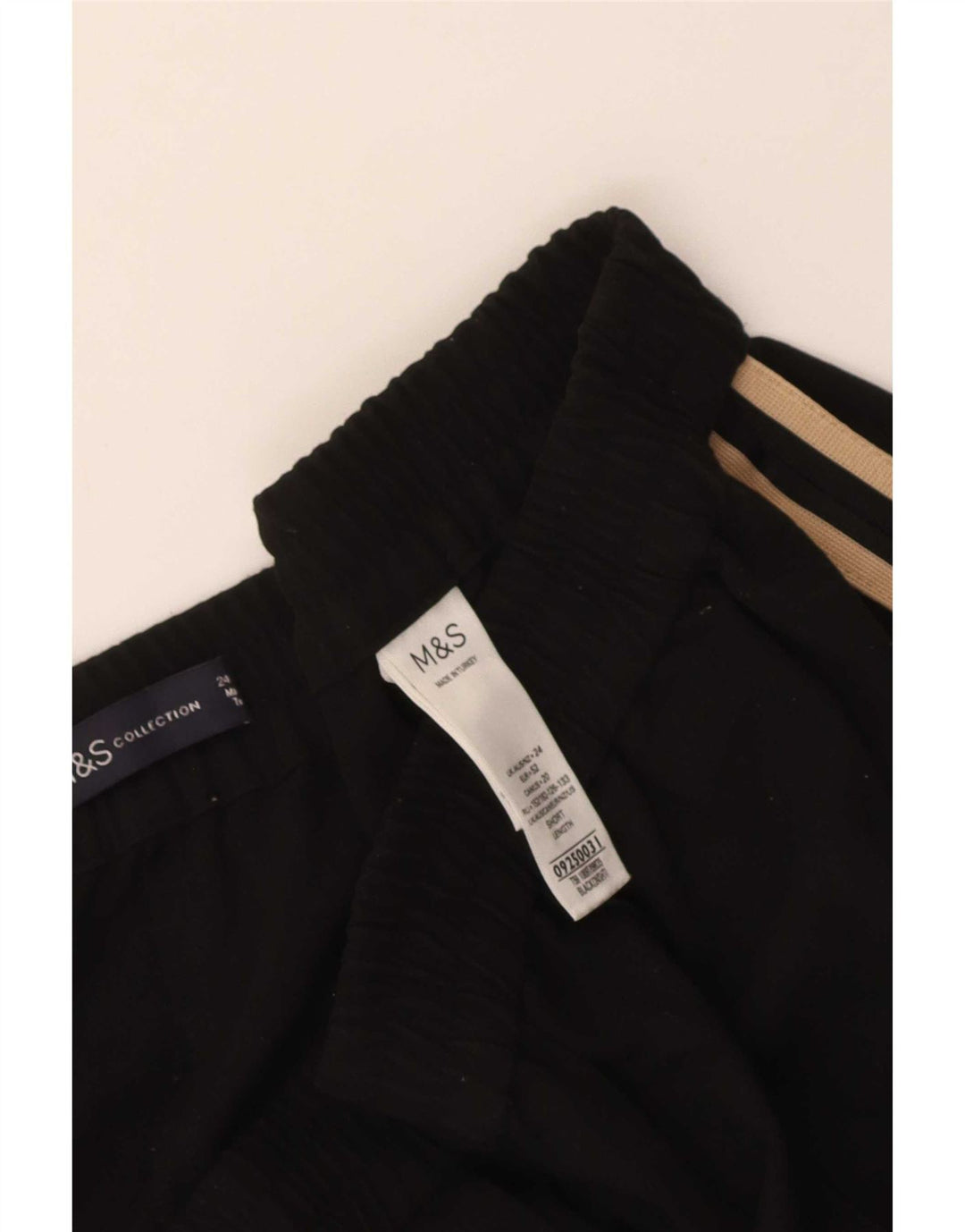 Damskie spodnie dresowe Marks & Spencer Crop UK 24 4XL Czarny poliester