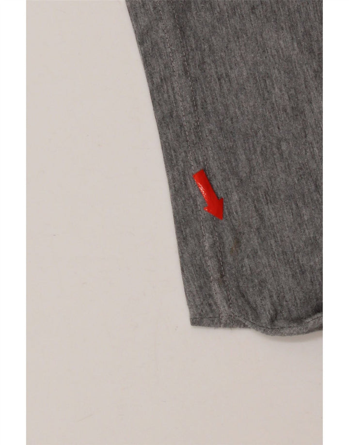 Męski T-shirt z grafiką Levi's, duży, szary, z bawełny w plamki