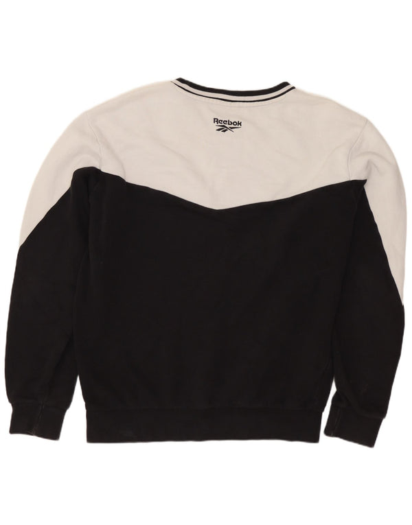 Męska bluza z grafiką REEBOK, bawełniana, w kolorze średniej czerni