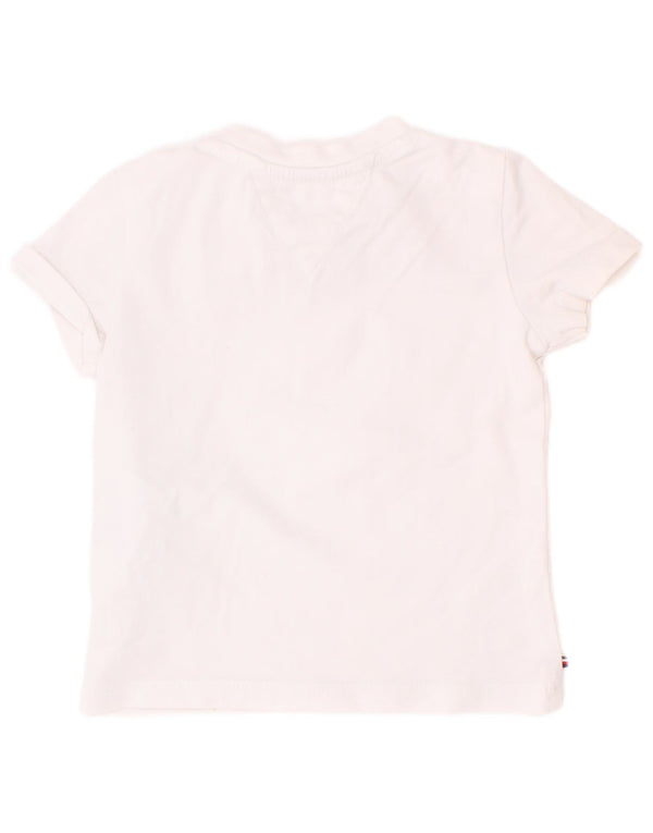 Tommy Hilfiger Chłopięcy T-shirt z grafiką na 9-12 miesięcy, biała bawełna