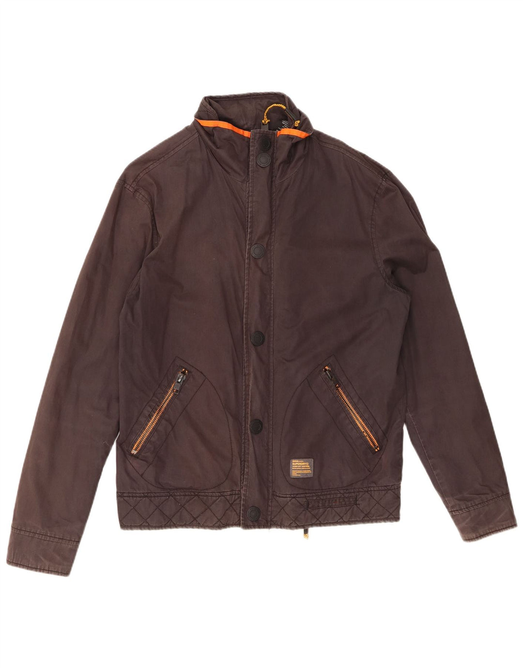 SUPERDRY Męska kurtka bomber z grafiką UK 42 XL, czarna bawełna