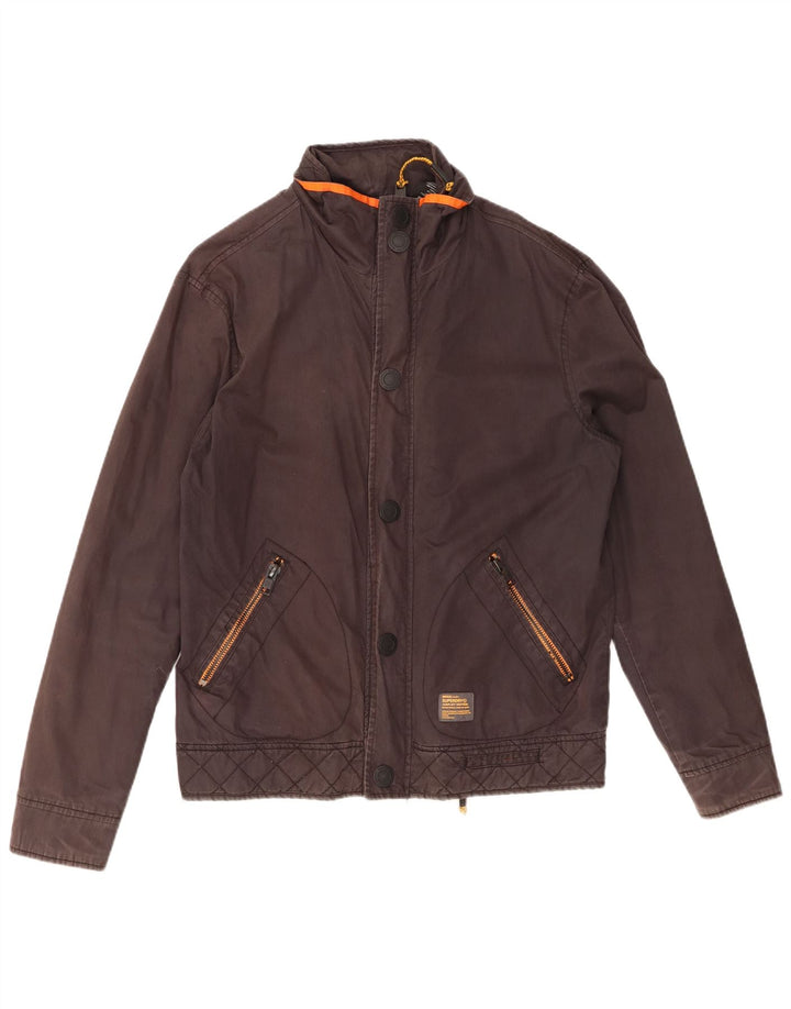 SUPERDRY Męska kurtka bomber z grafiką UK 42 XL, czarna bawełna