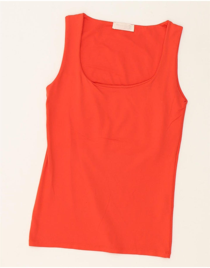 ZARA Womens Vest Top UK 10 Small Red Polyamide Vintage Zara and Second-Hand Zara from Messina Hembry 