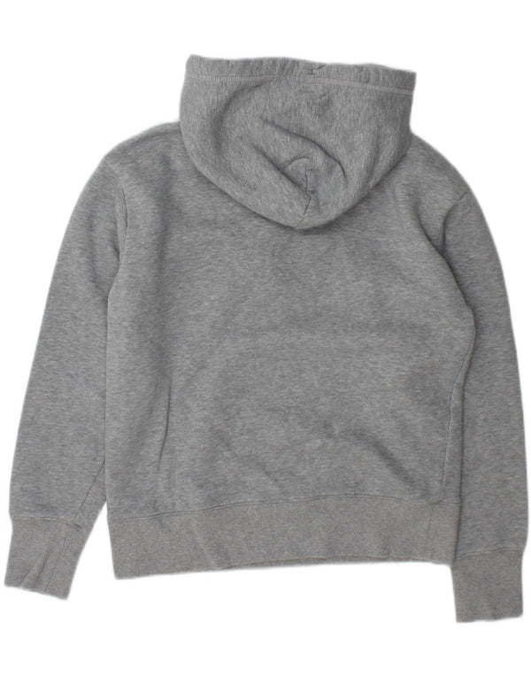 GANT Womens Graphic Hoodie Jumper UK 10 Small Grey Cotton