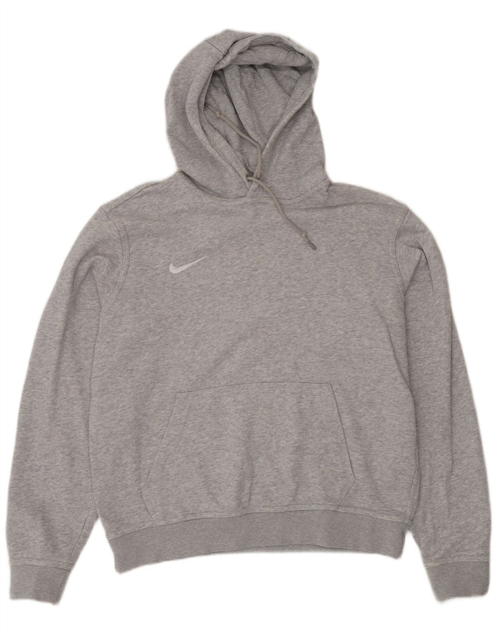 Męska bluza z kapturem Nike, średnia, szara, bawełniana nakrapiana