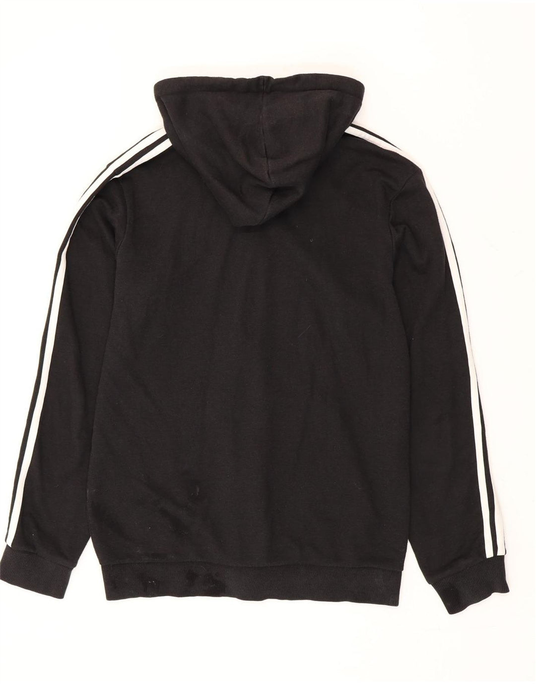 Adidas Męski sweter z kapturem i zamkiem błyskawicznym, średni czarny, bawełniany