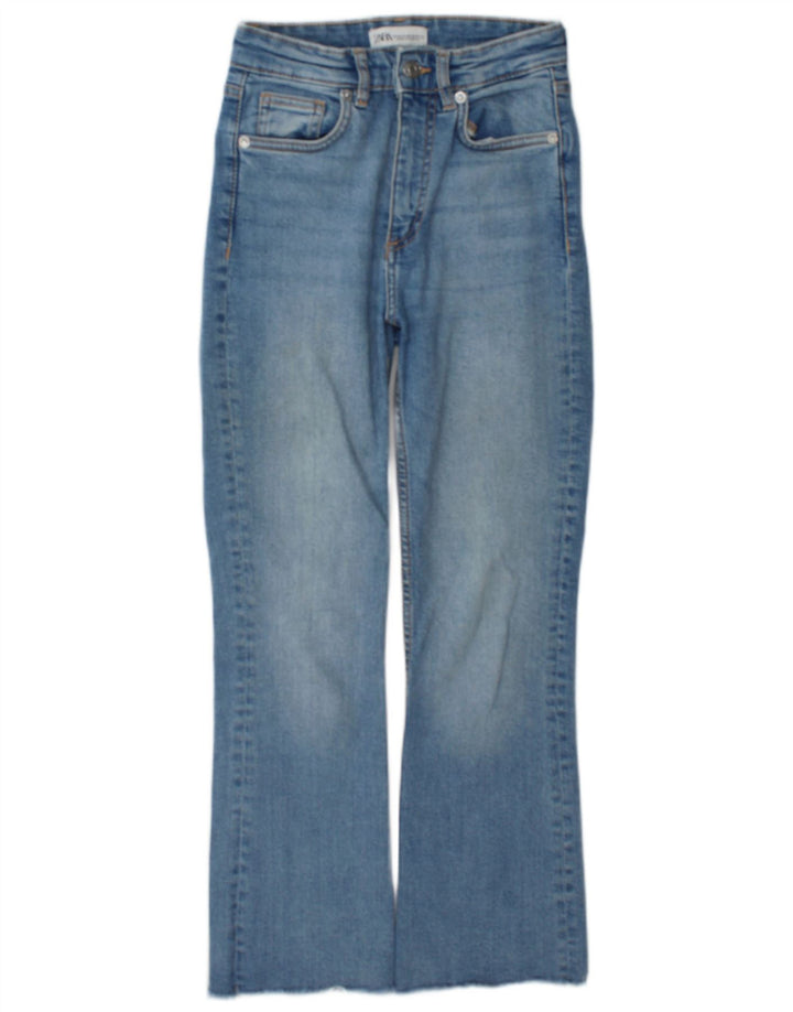 Damskie jeansy Bootcut Zara EU 34 2XS W24 L26 Niebieskie bawełniane