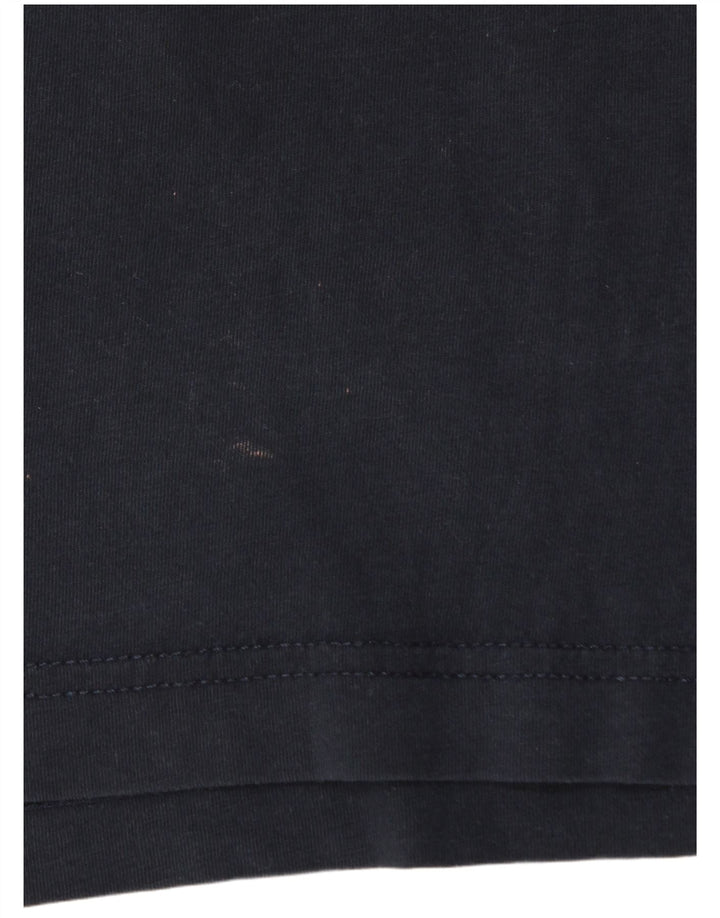 Męska koszulka z grafiką Tommy Hilfiger Top, średnia, granatowa bawełna