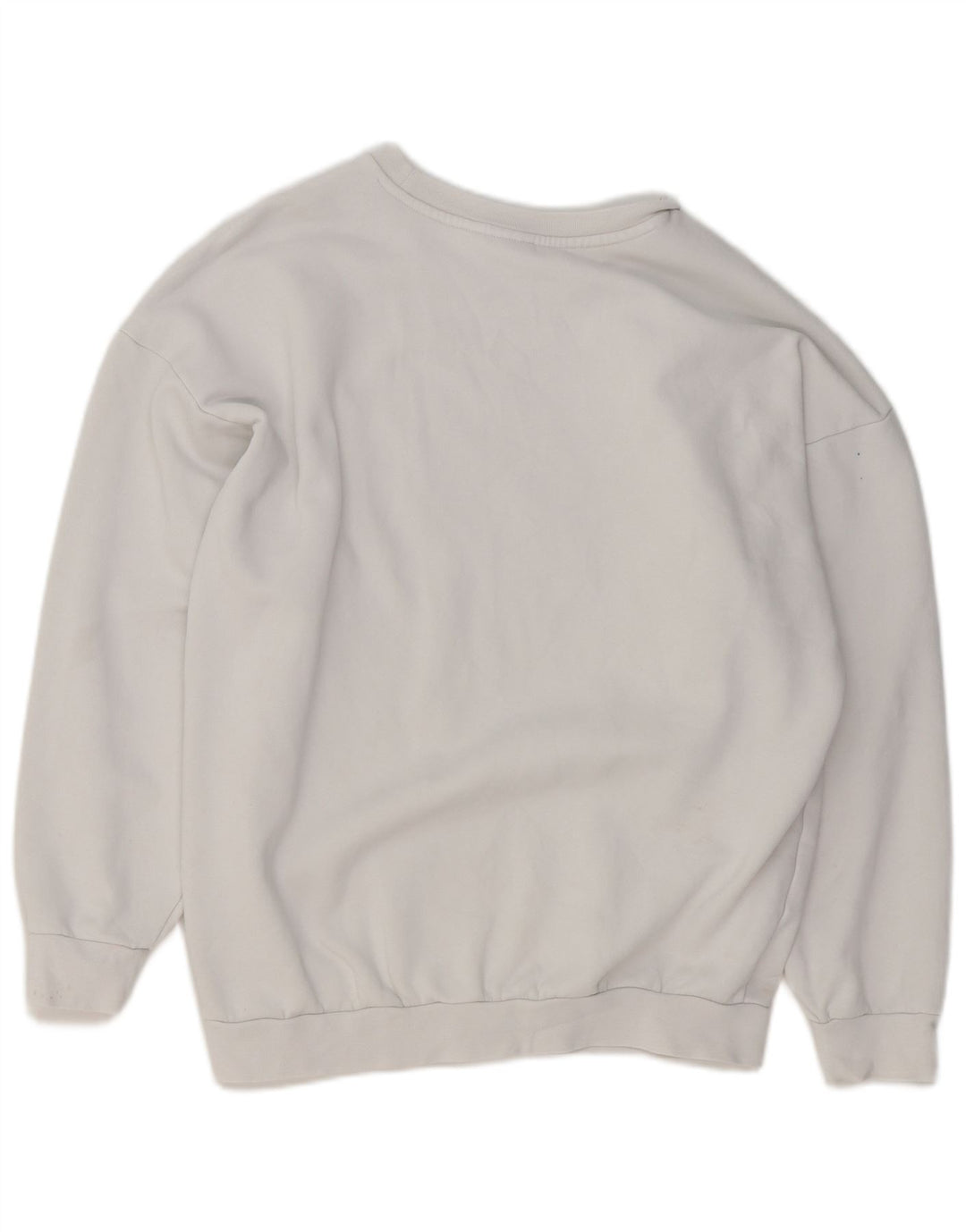 Damska bluza oversize Adidas Jumper UK 14 Średnia biała bawełna